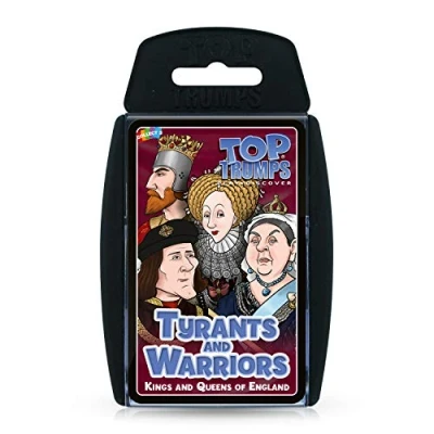 Image of Top Trumps Tyrants and Warriors Card Game Kings Queens of England