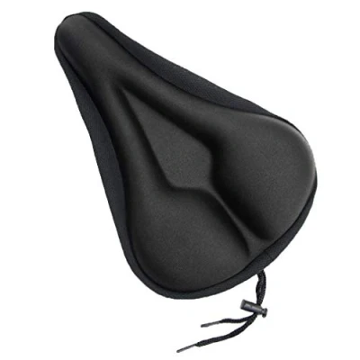 Image of Maveek Black Gel Bike Seat Cover Extra Soft Saddle Cushion Bicycle Cycle Padded Covers For Mountain Bikes And Road