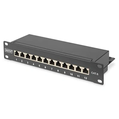 Image of DIGITUS Patch Panel Modular For Keystone Modules 19&quot; 48 Port Shielded Rack Mount 1U Black