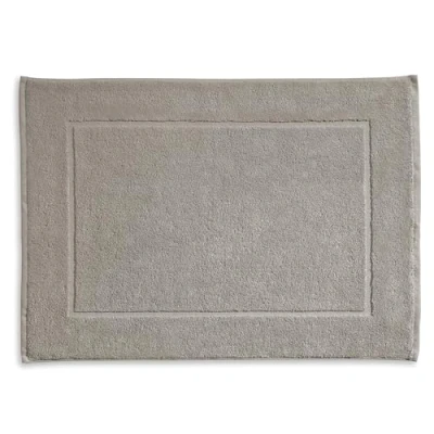 Image of kela Ladessa 23486 Bath Mat 60 cm x 100 100% Cotton Silver Grey Washable at C Suitable for Underfloor Heating