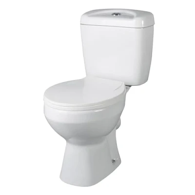 Image of Toilet Pan &amp; Cistern with Seat Included, 748mm x 382mm, White