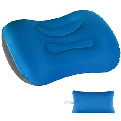 Image of Eono Ultralight Inflatable Camping Pillows for Adults, Compressible Compact Travel Pillow, Comfortable Ergonomic Blow Up Air Pillow Camping, Hiking, Beach, Fishing