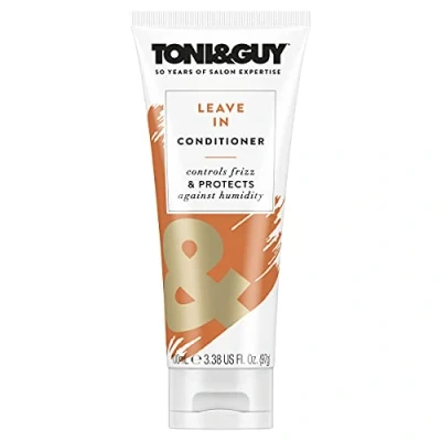 Image of Toni &amp; Guy Leave In Conditioner for Damaged Hair, Controls Frizz Protects Against Humidity, Perfect Smoother and Softer 100ml