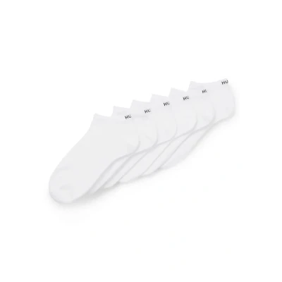 Image of HUGO Women&#039;s 6P AS UNI CC W ANKLE_SOCKS, White100, 35 38