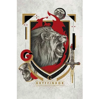 Image of GB eye Harry Potter Gryffindor Illustrative 61 x 91.5cm Maxi Poster