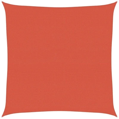 Image of vidaXL Sunshade Sail 160 g/m² Terracotta 4x4 m HDPE