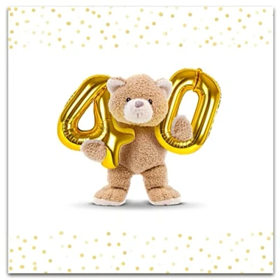 Image of Emotional Rescue 40th Birthday Card, Greeting Happy Cards, Age 40 Milestone Multicolour (SSWL005)