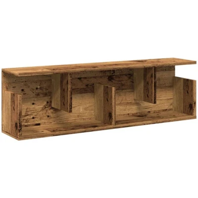 Image of vidaXL Wall Cabinet 100x20x30 cm Old Wood Engineered