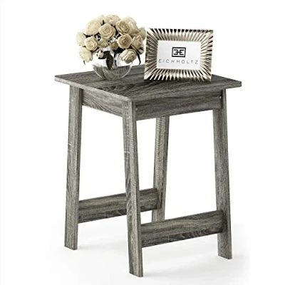 Image of Furinno Beginning End Table, Side Nightstand, French Oak