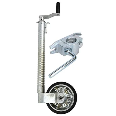 Image of AB Tools 48mm Ribbed Jockey Wheel for Trailer with Cast Clamp 48mm_RIB_TR021