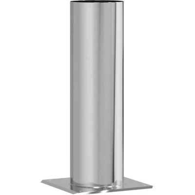 Image of vidaXL Chimney Head Extension Silver 26 x 50 cm Stainless Steel