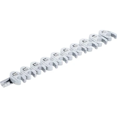 Image of BGS 1756 Crowfoot Spanner Set 10 mm (3/8&quot;) Drive 19 pcs.