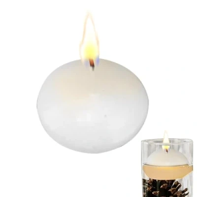 Image of TROONZ 2 Flameless Floating Candles, Waterproof Tealights LED Tea Lights Candles Battery Operated for Centerpieces Cylinder Vases Wedding Decorations