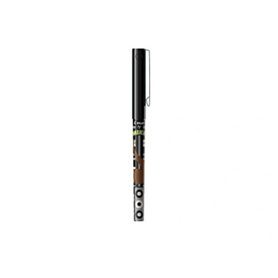 Image of Pilot V5 Liquid Ink Rollerball Pens 0.5mm Tip Mika Design Black (Pack of 6 Supplied Loose)