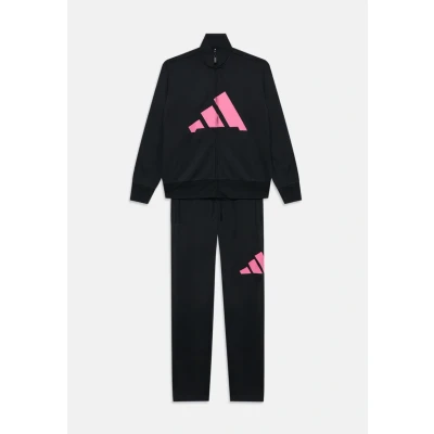 Image of adidas Performance Junior SET Unisex Tracksuit for kids, Size: 14 15y, Black/pink fusion