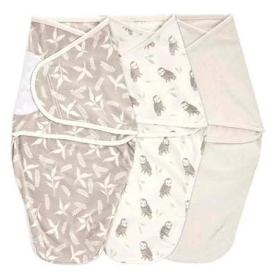 Image of aden + anais™ Essentials Easy Swaddle™ Wrap 1.5 Tog 3 Pack Rockland Marsh Velboa (0 Months)