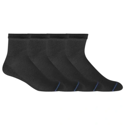 Image of Dr. Scholl&#039;s Men&#039;s 4 Pack Diabetic and Circulatory Non Binding Ankle Socks, Black, One size