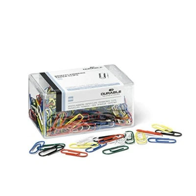Image of Durable 124100 Paper Clips 26 mm Pack of 500, Painted,