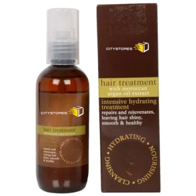 Image of Citystores® Argan Hair Treatment with Moroccan Oil &amp; Vitamin E Nourishing Serum for Smooth, Shiny Frizz Free 100ml