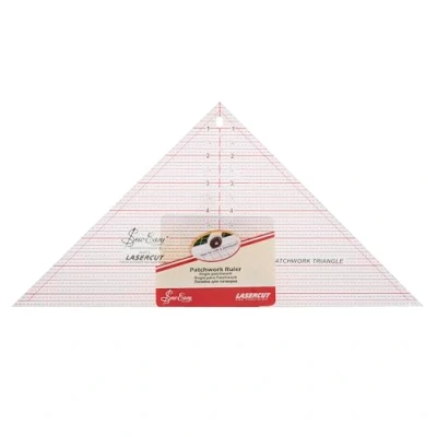 Image of Sew Easy 90 Triangle Template Quilting &amp; Patchwork Rule for Applique Sewing, Transparent Acrylic Non Slip