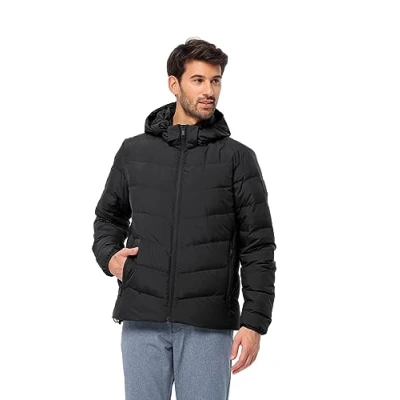 Image of Jack Wolfskin Men&#039;s Colonius JKT M Down Jacket, Black, XXL