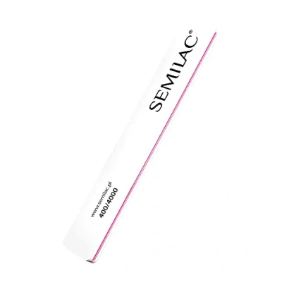 Image of Semilac Quick Shine Nail File, Number 400/4000, White/Pink