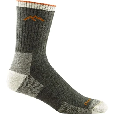 Image of Darn Tough Hiker Micro Crew Cushion Sock Men&#039;s, Olive 2X Large