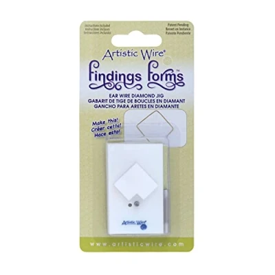 Image of Artistic Wire Findings Forms Diamond Ear Jig