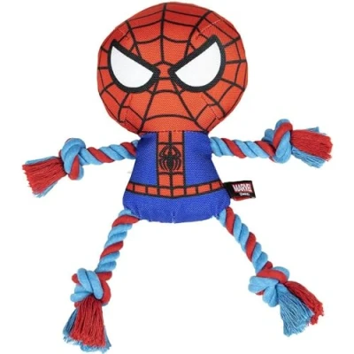 Image of CERDÁ LIFE&#039;S LITTLE MOMENTS Spiderman dog rope toy toys indestructible for medium dogs and big tough Official Marvel Licensed