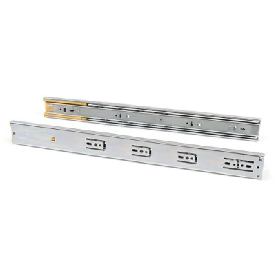 Image of Emuca Ball bearing drawer slides 45x400mm (1,77x,15,7 inch), Set of 5 pairs full extension runners with soft closing