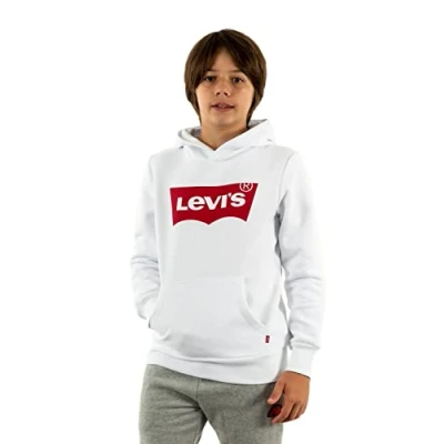 Image of Levi&#039;s Batwing Screenprint Hoodie for kids, Size: 3y, White