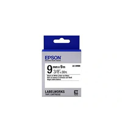 Image of Epson LK 3WBN (9m) 9mm Label Cartridge Standard (Black/White)