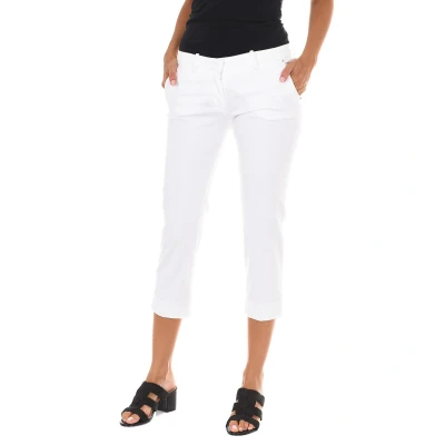 Image of Met Womens Elastic fabric pirate pants 70DBF0508 O025 woman White Cotton Size 25 (Waist)