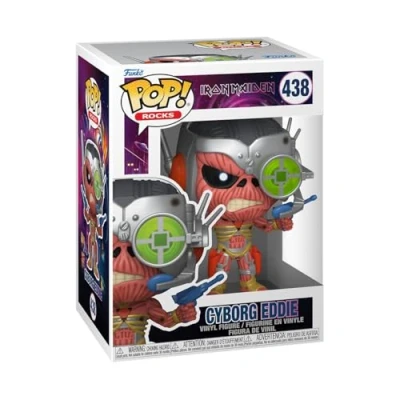 Image of Funko Pop! Rocks: Iron Maiden Cyborg Collectable Vinyl Figure Gift Idea Official Merchandise Toys for Kids &amp; Adults Music Fans Model Collectors and Display