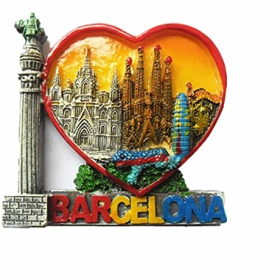 Image of Barcelona Spain 3D Fridge Magnet Travel Sticker Letters Style Souvenir,Home &amp; Kitchen Decoration,Barcelona Refrigerator