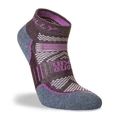 Image of Hilly Unisex Supreme Quarter Max Cushioning, Running Sock, Cocoa/Heather, M UK