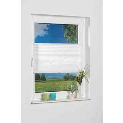 Image of K home Klemmfix Pleated Blind, White, 110 x 130 (B L)