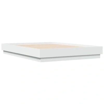 Image of vidaXL Bed Frame without Mattress White 140x190 cm