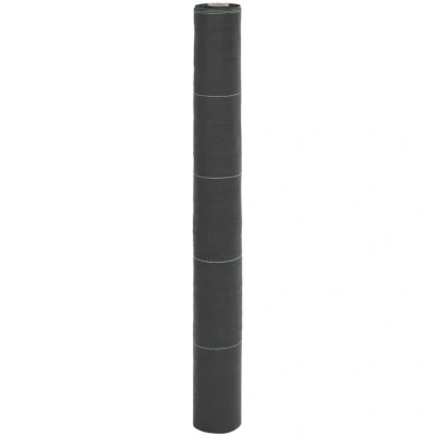 Image of vidaXL Weed Membrane Black 1x200 m PP