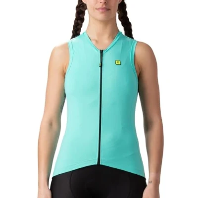 Image of Alé Cycling Women&#039;s Solid Colour Block Sleeveless Jersey, Aqua, XL
