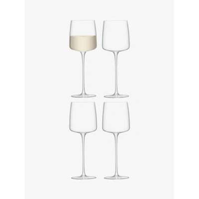 Image of LSA Metropolitan Wine Glass 350ml Clear Set of 4 Dishwasher Safe MW02