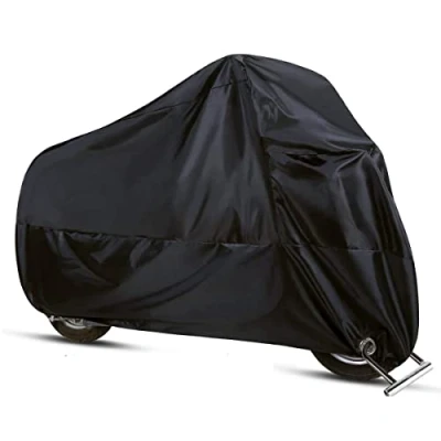 Image of ANFTOP Motorcycle Cover 210D Fabric Heavy Duty Waterproof Motorbike Cover With Lock Hole Anti Dust Rain UV Protective Motor For Indoor Outdoor XL