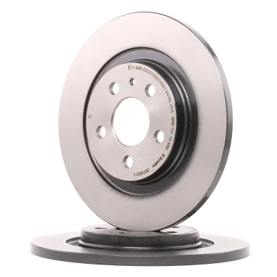 Image of 1618861780, 4246P3, E169153 Brake DISC BREMBO Coated LINE 08.7955.11 272mm 12mm 5 solid CITROËN: C8 II, PEUGEOT: 807 MPV, FIAT: Ulysse II