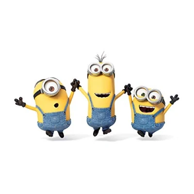 Image of Pyramid International Minions Jump Canvas Print, Wood, Multi Colour, 50 x 100 1.3 cm