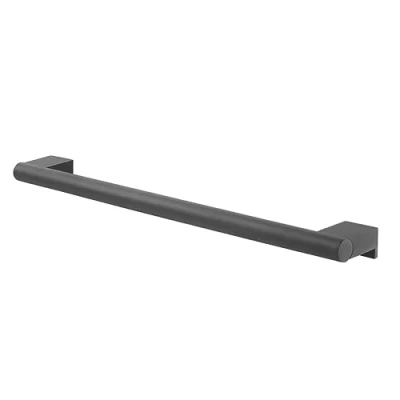 Image of Tiger Bold Towel Rail, Stainless Steel, Black, 60 x 3.9 8.3 cm