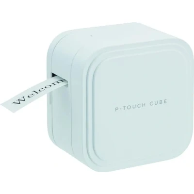 Image of Brother P touch CUBE Pro PT P910BT Complete Compact Label and Tape Printer with USB Charging Bluetooth Connectivity, Full or Partial Cut Automatic Cutter, Up to 36mm