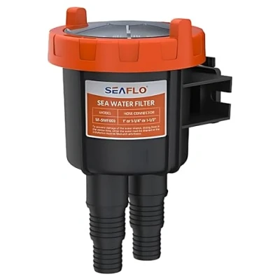 Image of SEAFLO Raw Water Sea Filter/Intake Strainer for 1/2&quot; or 5/8&quot; 3/4&quot; Hose Sizes