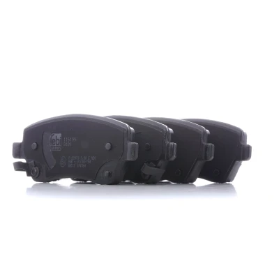 Image of 5581062J00, D10601HA0A, D10601HA0B, D10601HA0C, D10601HA0E Brake pad set FEBI BILSTEIN 116199 Front Axle with acoustic wear warning SUZUKI: SWIFT 3