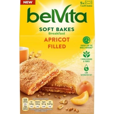 Image of Belvita Soft Breakfast Apricot Biscuits, 250 g