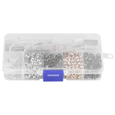 Image of FTVOGUE Eyelet Grommet Kits Hollow Hole Punch Tool Metal Eyelets Fixing for Shoe Clothes Leather Crafts DIY(3mm*420pcs)